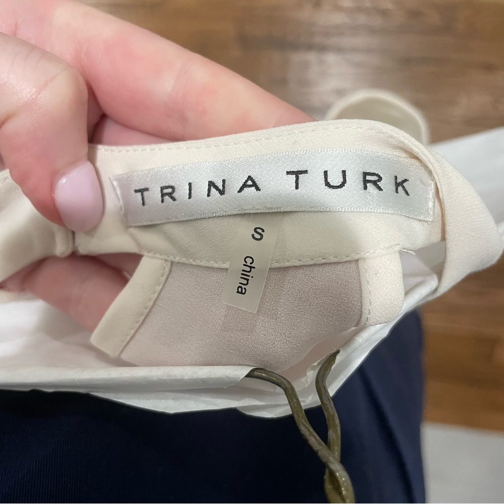 Trina Turk High Neck Ruffle Tank - Picture 3 of 3